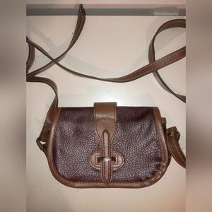 Dooney & Bourke Dark Brown and Tan Crossbody Bag